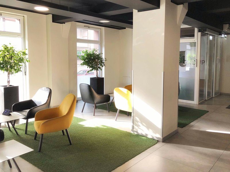 Clean modern office interior in Quaker Hill
