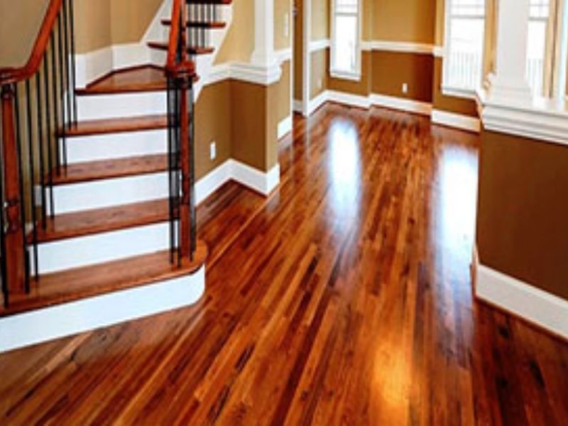 Professional wood staining - floors, trim, and millwork